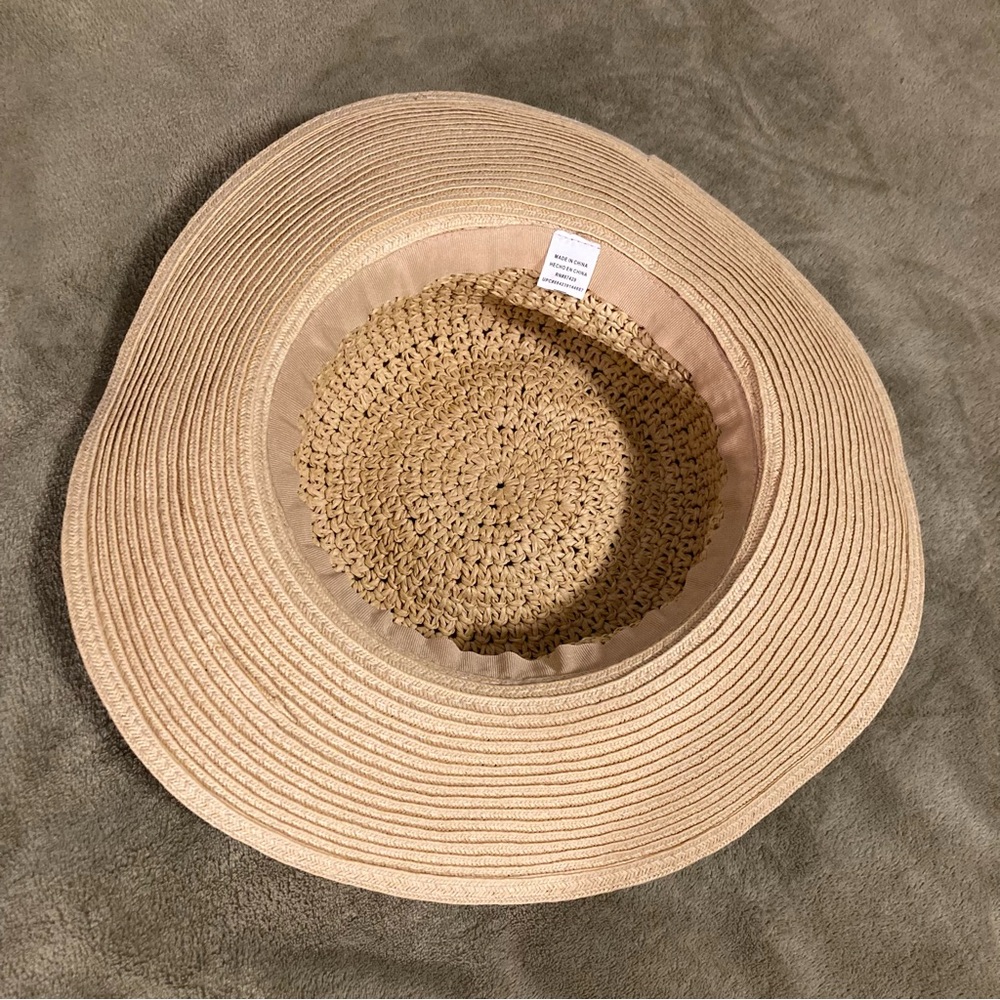 NWOT Sun Hat Vintage 80s Yellow - Picture 7 of 9